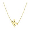 Silver Initial Letter Necklace K SPE-5551